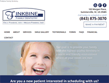 Tablet Screenshot of finkbinefamilydental.com